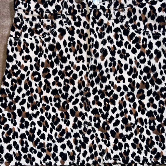 Old Navy Girls XL (14/16) High Waist Leopard Pencil Corduroy‎ 4 Pocket Skirt (Q) - Picture 3 of 8